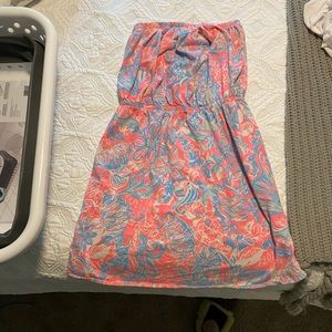 Lilly Pulitzer strapless cover up